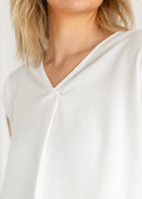 Load image into Gallery viewer, Madison V-neck Short Sleeve Flowy Top