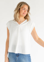 Load image into Gallery viewer, Madison V-neck Short Sleeve Flowy Top