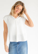 Load image into Gallery viewer, Madison V-neck Short Sleeve Flowy Top