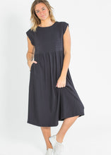 Load image into Gallery viewer, Olivia A-line Solid Midi Dress