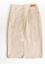 Load image into Gallery viewer, Remi Simply Taupe Denim Midi Skirt