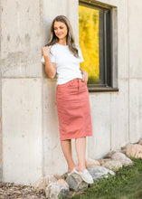 Load image into Gallery viewer, Remi Denim Midi Skirt