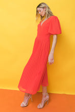 Load image into Gallery viewer, WORD TO THE WISE WOVEN MIDI DRESS