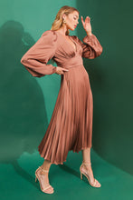 Load image into Gallery viewer, GREAT IMPRESSIONS SATIN MIDI DRESS