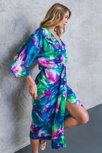 Load image into Gallery viewer, ON THE HORIZON WOVEN SATIN MIDI DRESS
