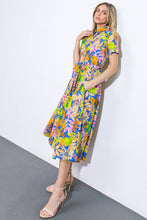 Load image into Gallery viewer, KEEP BLOOMING WOVEN MIDI DRESS