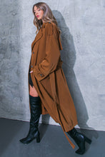 Load image into Gallery viewer, WOMEN ON THE MOON WOVEN TRENCH COAT