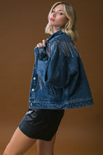 Load image into Gallery viewer, STUNNING EXCELLENCE WASHED DENIM JACKET