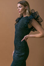 Load image into Gallery viewer, THIS IS YOUR SIGN METALLIC MIDI DRESS