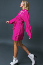 Load image into Gallery viewer, BRING THE VIBES SWEATER MINI DRESS