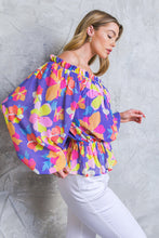Load image into Gallery viewer, HONESTLY TRUTHFULLY PURPLE WOVEN TOP