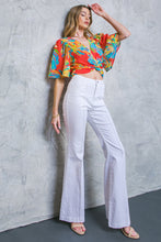 Load image into Gallery viewer, HERE FOR FUN RED WOVEN TOP