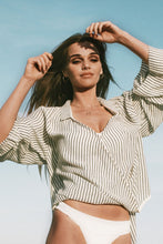 Load image into Gallery viewer, Sade Top - Black Stripes