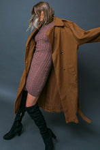 Load image into Gallery viewer, KEEPER OF MY HEART TWILL TRENCH COAT