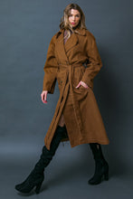 Load image into Gallery viewer, KEEPER OF MY HEART TWILL TRENCH COAT