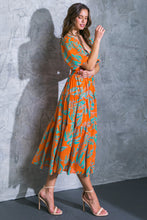 Load image into Gallery viewer, REMARKABLE ENTRANCE WOVEN MIDI DRESS