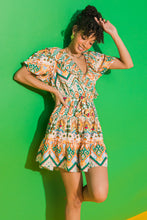 Load image into Gallery viewer, MOMENTS OF BLISS FLORAL WOVEN MINI DRESS