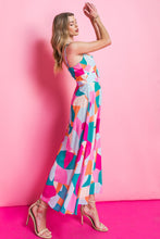 Load image into Gallery viewer, BLUE OCEAN BEACH WOVEN MIDI DRESS