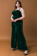 Load image into Gallery viewer, BLOW A KISS VELVET JUMPSUIT