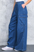Load image into Gallery viewer, ALL THE BUZZ WASHED DENIM PANTS