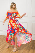 Load image into Gallery viewer, STEALING SUNSHINE FLORAL HI-LO DRESS