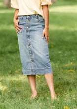 Load image into Gallery viewer, Skylar Button Front Midi Skirt