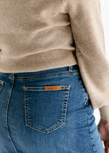 Load image into Gallery viewer, Zana Front Button Denim Midi Skirt