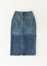 Load image into Gallery viewer, Zana Front Button Denim Midi Skirt