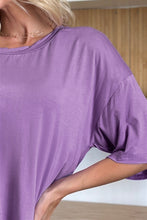 Load image into Gallery viewer, Basic Bae Bamboo Full Size Round Neck Drop Shoulder T-Shirt

