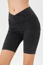 Load image into Gallery viewer, Basic Bae Asymmetrical Waist Denim Shorts with Pockets

