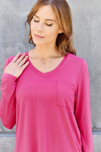 Load image into Gallery viewer, Basic Bae Full Size V-Neck Long Sleeve Top
