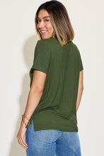 Load image into Gallery viewer, Basic Bae Full Size V-Neck High-Low T-Shirt
