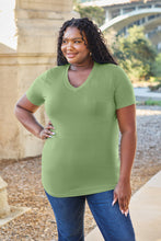 Load image into Gallery viewer, Basic Bae Bamboo Full Size  V-Neck Short Sleeve T-Shirt
