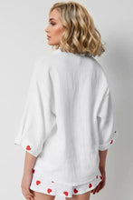 Load image into Gallery viewer, Basic Bae Heart Collared Neck Button Down Top and Shorts Set

