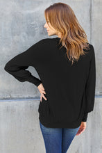 Load image into Gallery viewer, Basic Bae Full Size V-Neck Lantern Sleeve Top
