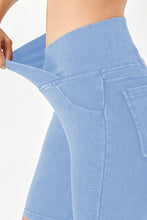Load image into Gallery viewer, Basic Bae Asymmetrical Waist Denim Shorts with Pockets
