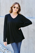 Load image into Gallery viewer, Basic Bae Full Size V-Neck Long Sleeve Top
