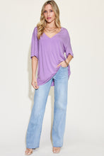 Load image into Gallery viewer, Basic Bae Full Size Bamboo V-Neck Drop Shoulder T-Shirt
