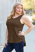 Load image into Gallery viewer, Basic Bae Full Size Round Neck Curved Hem Tank
