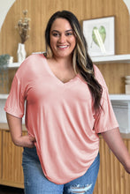 Load image into Gallery viewer, Basic Bae Full Size Bamboo V-Neck Drop Shoulder T-Shirt
