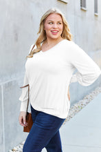 Load image into Gallery viewer, Basic Bae Full Size V-Neck Lantern Sleeve Top
