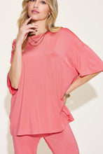 Load image into Gallery viewer, Basic Bae Full Size Bamboo Drop Shoulder T-Shirt and Flare Pants Set
