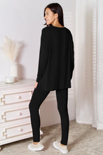 Load image into Gallery viewer, Basic Bae Bamboo Full Size V-Neck Long Sleeve Top and Pants Lounge Set
