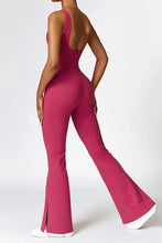 Load image into Gallery viewer, Basic Bae Sleeveless Bootcut Slit Active Jumpsuit

