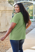 Load image into Gallery viewer, Basic Bae Bamboo Full Size  V-Neck Short Sleeve T-Shirt
