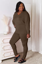 Load image into Gallery viewer, Basic Bae Bamboo Full Size V-Neck Long Sleeve Top and Pants Lounge Set
