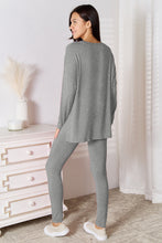 Load image into Gallery viewer, Basic Bae Bamboo Full Size V-Neck Long Sleeve Top and Pants Lounge Set
