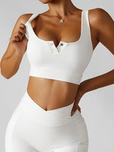 Load image into Gallery viewer, Basic Bae Ribbed Square Neck Cropped Active Tank
