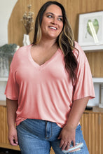 Load image into Gallery viewer, Basic Bae Full Size Bamboo V-Neck Drop Shoulder T-Shirt
