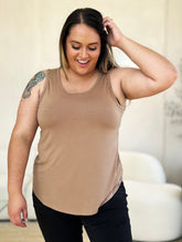 Load image into Gallery viewer, Basic Bae Full Size Round Neck Curved Hem Tank
